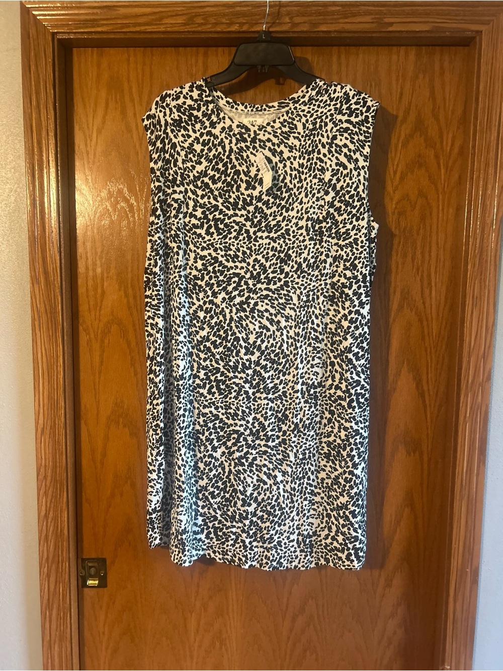 Maurices Black and White Animal Print Dress